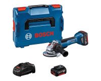Meuleuse angulaire sans fil Bosch Professional GWS 18V-10 P + 2 batteries + Chargeur