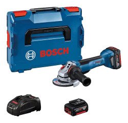 Angle Grinder Cordless Bosch Professional GWS 18V-10 P + 2 batteries + Charger