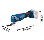 Outil oscillant sans fil Bosch Professional GOP 18V-34