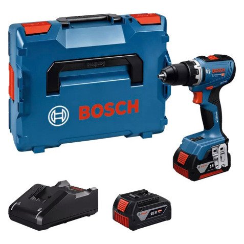 Perceuse-visseuse sans fil Bosch Professional GSR 18V-65 + 2 batteries + Chargeur