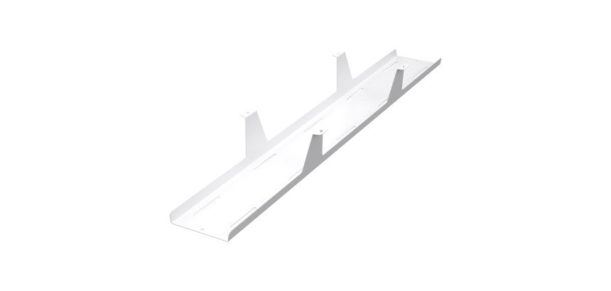 Goulotte passe-câbles horizontale extra ouverte universelle L 120 cm x P 15 x H 12 cm