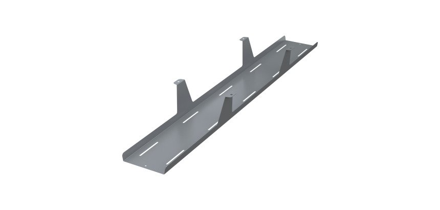 Canaleta pasacables horizontal extra abierta universal An 120 cm x Fon 15 x Alt 12 cm