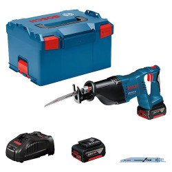 Scie sabre sans fil Bosch Professional GSA 18V-LI + 2 batteries + Chargeur