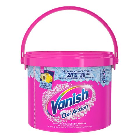 Détachant poudre Vanish Oxi Action - 90 lavages - Seau 2,7 Kg