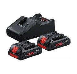 Starter Set von 2 ProCORE18V 4,0Ah Batterien + GAL 18V-40 Ladegerät Bosch Professional