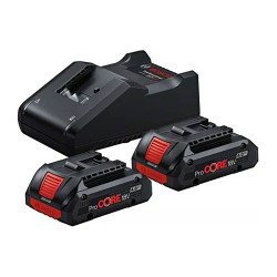 Starter Set de 2 Batteries ProCORE18V 4.0Ah + Chargeur GAL 18V-40 Bosch Professional