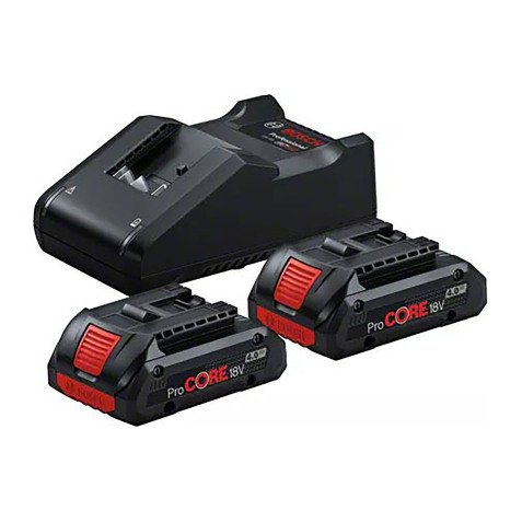 Starter Set de 2 Batteries ProCORE18V 4.0Ah + Chargeur GAL 18V-40 Bosch Professional