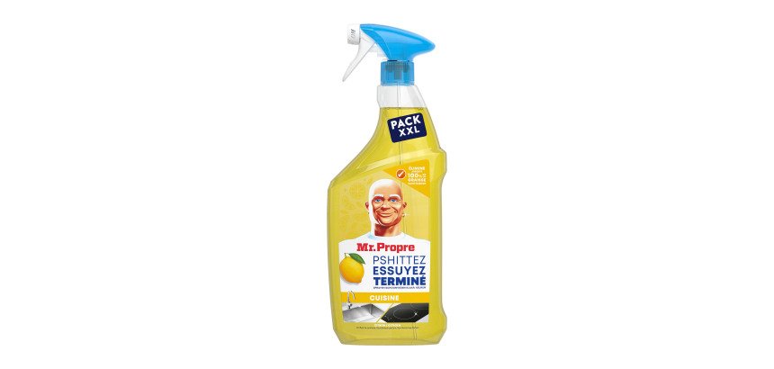 Nettoyant dégraissant multi-surfaces citron Mr Propre Flash propreté - Spray 800 ml