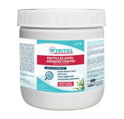 Pastilles Javel effervescentes Wyritol eucalyptus - Boîte de 150