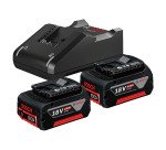 Starter Set de 2 Batteries GBA 18V 4.0Ah + Chargeur GAL 18V-40 Bosch Professional