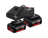 Starter Set de 2 Batteries GBA 18V 4.0Ah + Chargeur GAL 18V-40 Bosch Professional