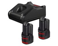 Starterset van 2 Batterijen GBA 12V 3.0Ah + Oplader GAL 12V-40 Bosch Professional