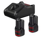 Starter set de 2 Batteries GBA 12V 3.0Ah + Chargeur GAL 12V-40 Bosch Professional