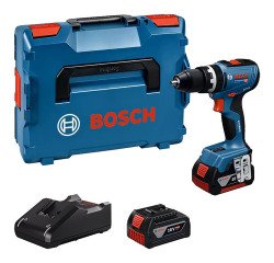 Accuboormachine Bosch Professional GSB 18V-65 draadloos + 2 accu's + oplader.