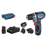 Perceuse-visseuse sans fil Bosch Professional GSR 12V-15 FC + 2 batteries + Chargeur