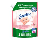 Weichspüler von Soupline Hypoallergen mit Mandelmilch - Nachfüllung von 600 ml