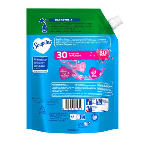 Fabric softener Soupline Grand Air - 600 ml refill