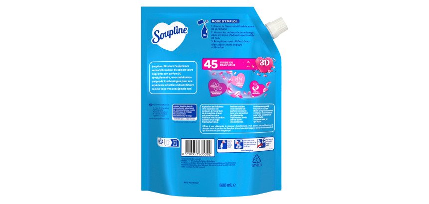 Wasverzachter Soupline Grand Air - Navulling van 600 ml