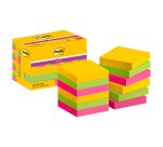 Post-it Rio De Janeiro Super Sticky Notes 47.6 x 47.6 mm Assorted Colours Square 12 Pads of 90 Sheets