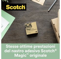 Nastro adesivo Scotch Magic 900 19 mm x 30 m trasparente