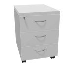 Cassettiera 3 cassetti Miami l 42 x p 56 x h 58 in cm montata