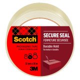 Ruban adhésif d'emballage SECURE SEAL Scotch, 50 mm x 66 m, transparent