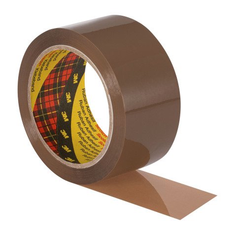 Lot de 6 rubans adhésifs d'emballage polypropylène 54 µ 3739 Scotch, 50 mm x 66 m