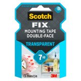 Ruban adhésif Scotch double face extra fort - Largeur 19 mm x longueur 1,5 m