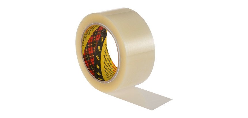 Lot de 6 rubans adhésifs d'emballage polypropylène 65 µ, 313 Scotch, 50 mm x 66 m, transparent