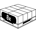 Papier Clairalfa A4 blanc 80 g Clairefontaine - palette jetable 40 ramettes de 500 feuilles