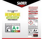 Colle contact type néoprène sans solvant - transparent - 30 mL