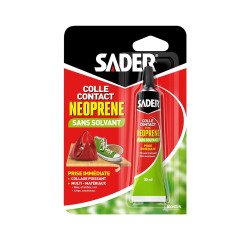 Colle contact type néoprène sans solvant - transparent - 30 mL