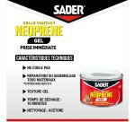 Colle contact néoprène multi-usages - gel - transparent - 250 mL