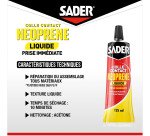 Colle contact néoprène multi-usages - liquide - transparent -  125 mL