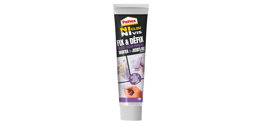 Colle de montage FIX & AB, tube de 44 g, transparent
