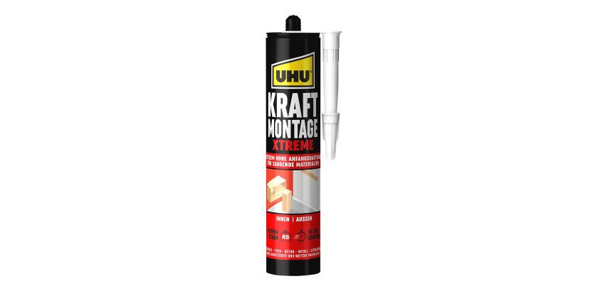 Colle de Montage Kraft Xtreme UHU - Fixation Ultra-Forte Sans Solvant