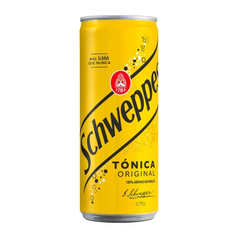 Bebida Tónica Schweppes Original Lata de 330 ml - 24 unidades