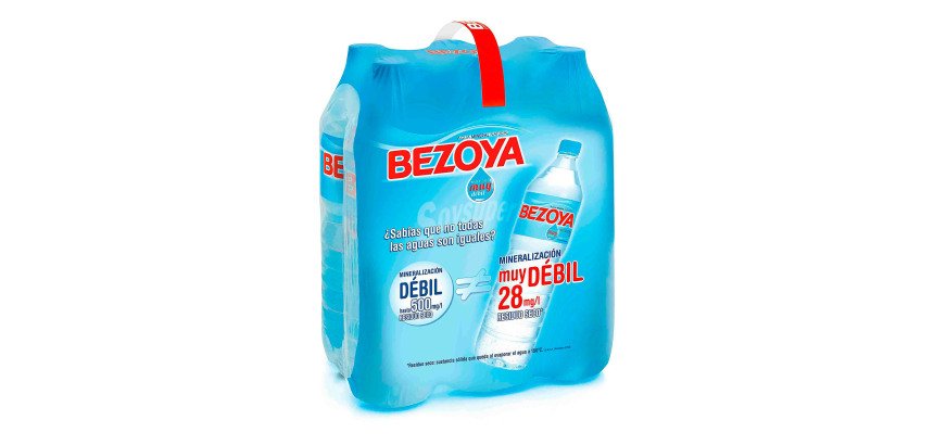 Agua mineral Bezoya 1,5 l - Pack de 6 botellas