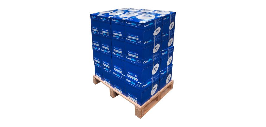 Paper A4 white 80 g Clairefontaine Clairalfa - disposable pallet 160 reams