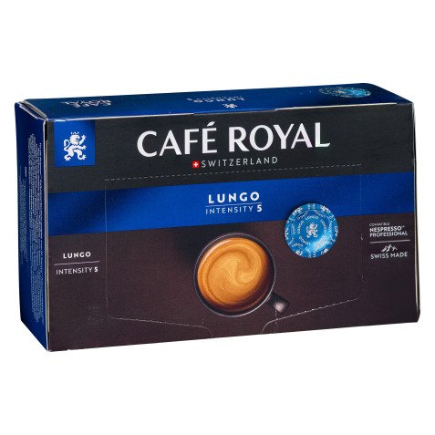 Capsule de café Café Royal Professionnel Lungo - Boîte de 50 - Compatible Nespresso Professionnel