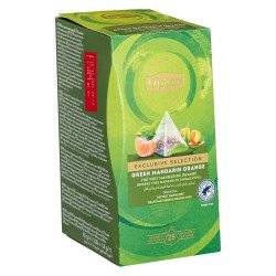 Thé vert mandarine-orange Lipton Exclusive Selection - Boîte de 25 sachets pyramides