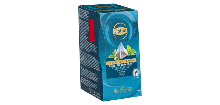 Thé noir English Breakfast Lipton Exclusive Selection - Boîte de 25 sachets pyramides