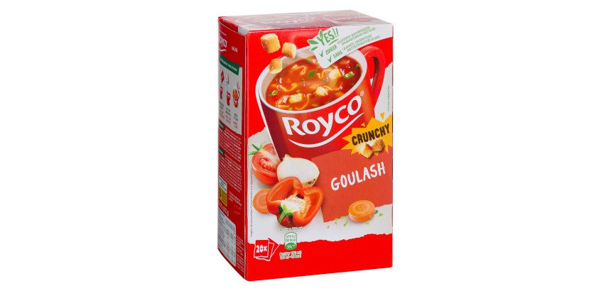 Soupe Royco Crunchy Goulash - Boîte de 20 sachets