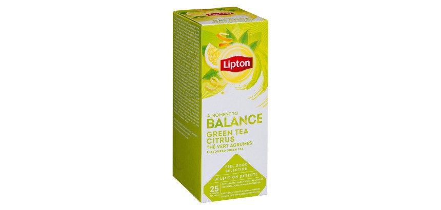 Thé vert agrumes Lipton Balance - Boîte de 25 sachets