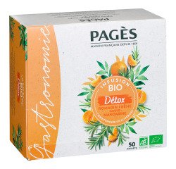 Infusion Détox Bio Pagès - Boîte de 50 sachets