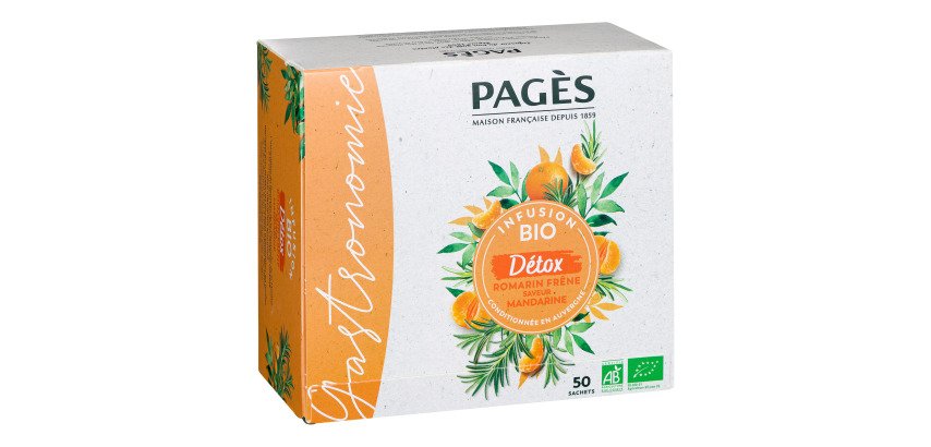 Infusion Détox Bio Pagès - Boîte de 50 sachets