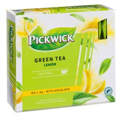 Thé vert citron Pickwick - Boîte de 100 sachets