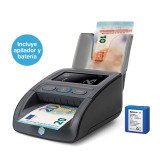 Pack Detector automático de billetes falsos Safescan 155-S Complete (detector + batería + apilador de billetes)