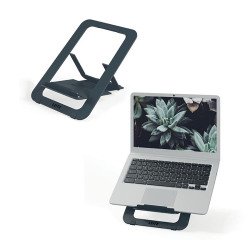 Adjustable ultra-slim support for laptop - dark grey - Leitz Ergo