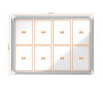 Vitrine d'affichage intérieure Nobo Premium Plus - 8 feuilles